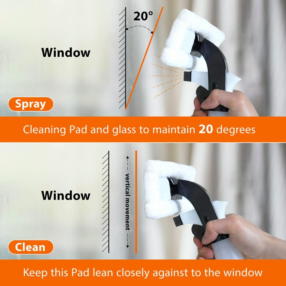 Detalle de Amazon Basics Window Vacuum Cleaner Set of 2