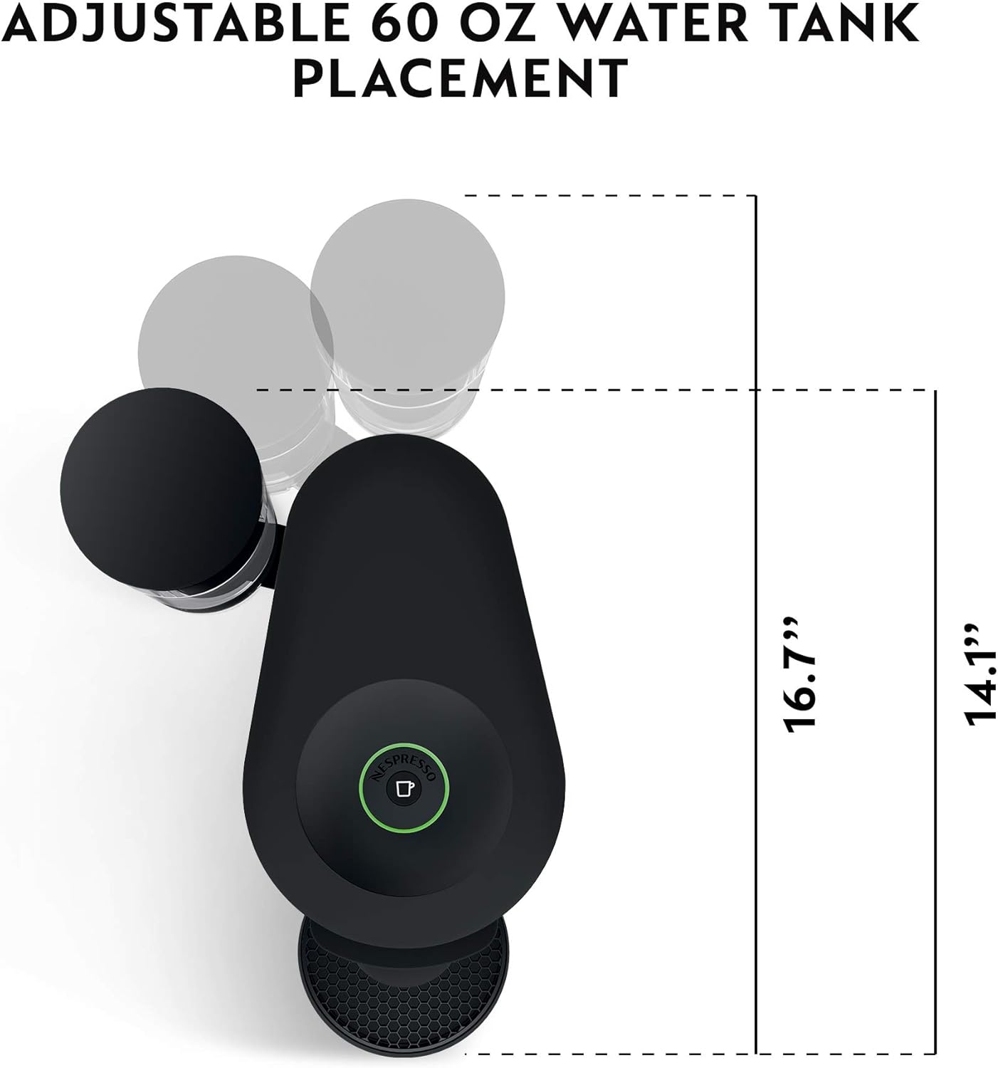 Thumbnail 1 de Nespresso Vertuo Plus Deluxe Coffee & Espresso Maker (with Aeroccino Milk Frother) by De’Longhi, Matte Black