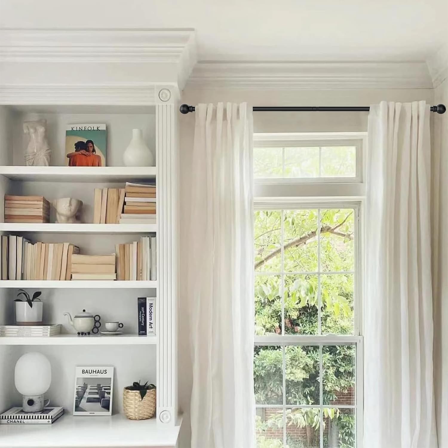 Detalle 2 de GXOACKJ 32-48 inch Curtain Rod Set, 5/8 in ๐ช