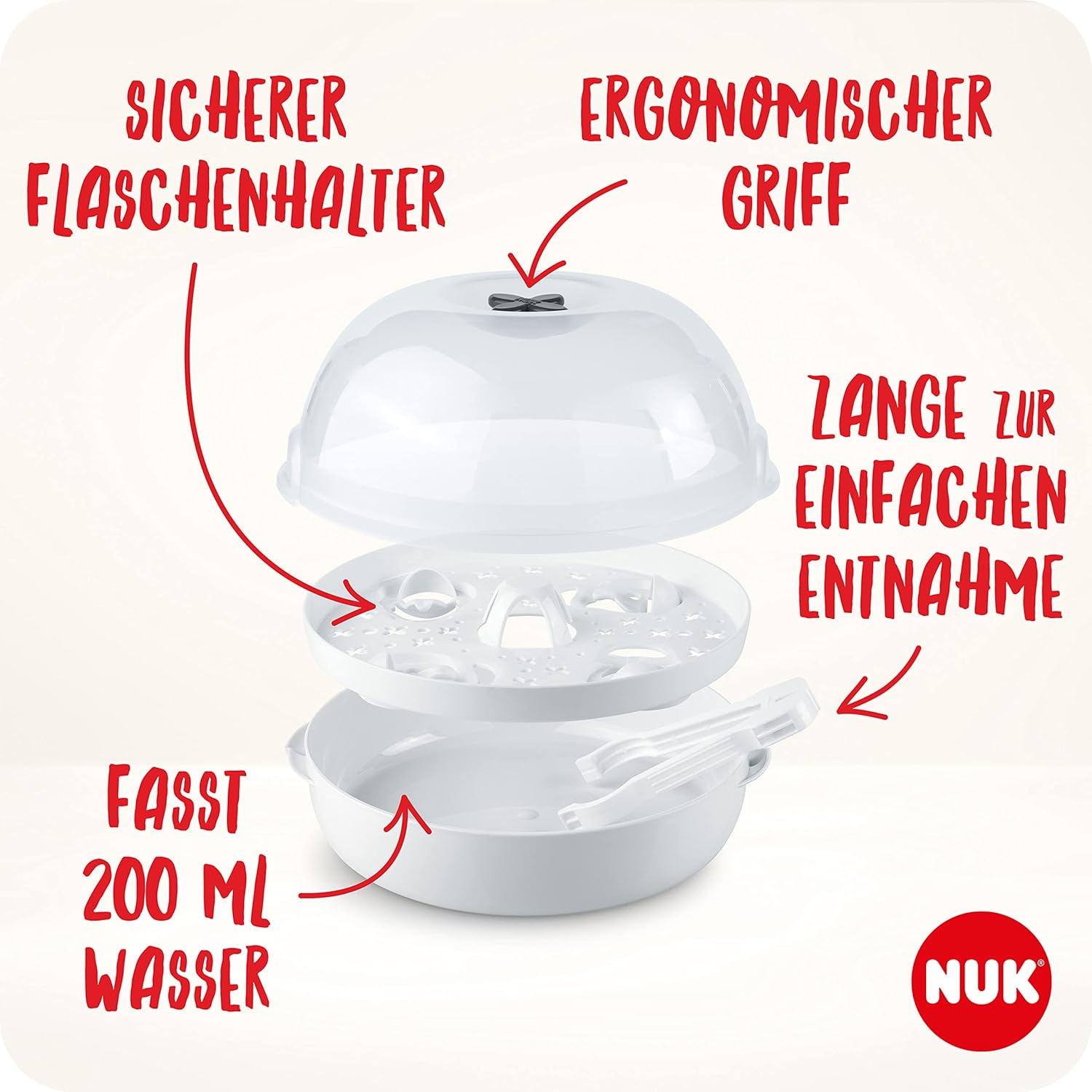 Thumbnail 4 de NUK Micro Express Plus Mikrowellen-Sterilisator 4 Min