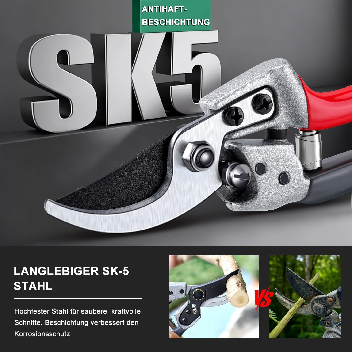 Thumbnail 1 de Kynup Cesoie da Giardino Professionali con Lama SK-5, Impugnatura Ergonomica e Protezione Anti-Ruggine