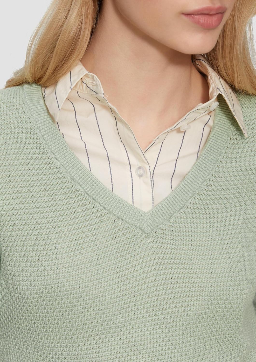 Thumbnail 4 de QS Pullover mit Strukturmuster V-Ausschnitt
