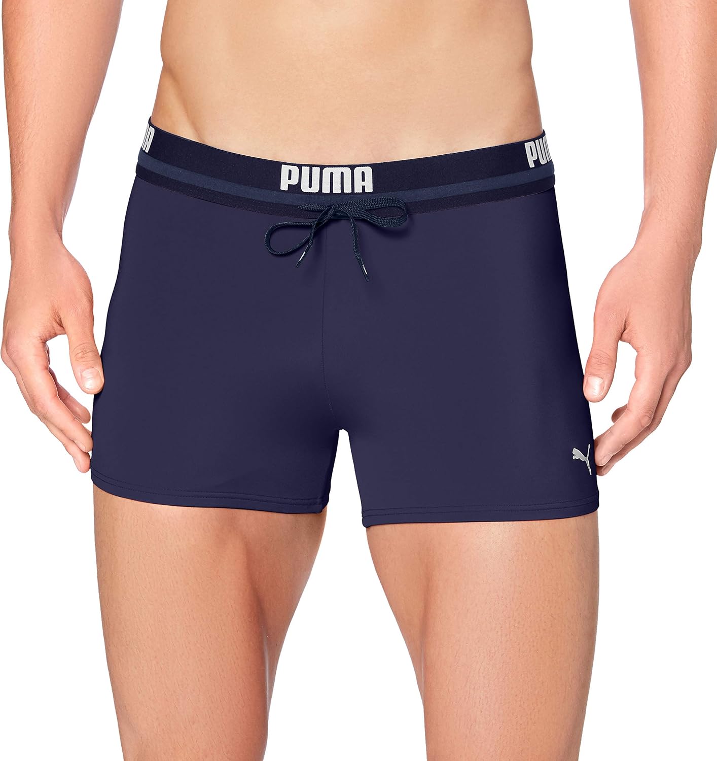 Detalle 2 de PUMA Logo Maillot de Bain Homme — Trunks en tissu recyclé, durabilité et confort