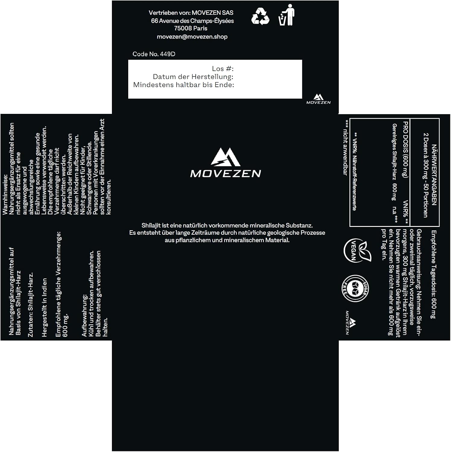 Thumbnail 6 de Shilajit MOVEZEN 30 g Fulvinsäure