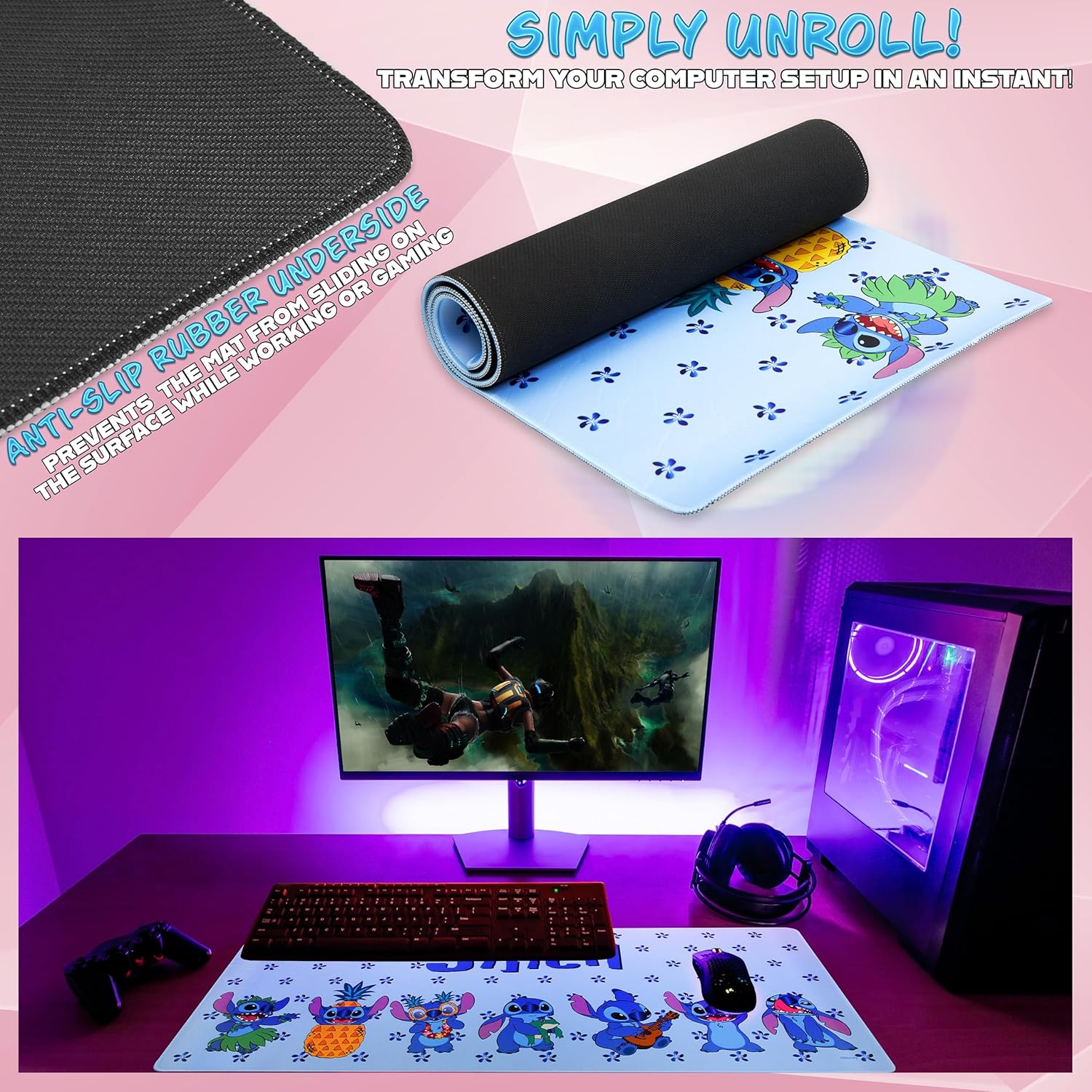 Thumbnail 5 de Disney Stitch Desk Mat 80 x 36 cm mouse mat 🖱️