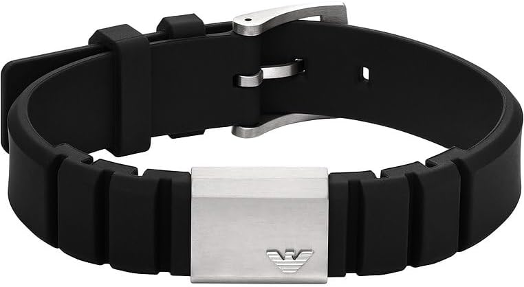 Thumbnail 4 de Emporio Armani Homme Bracelet en cuir avec fermeture à bouton poussoir