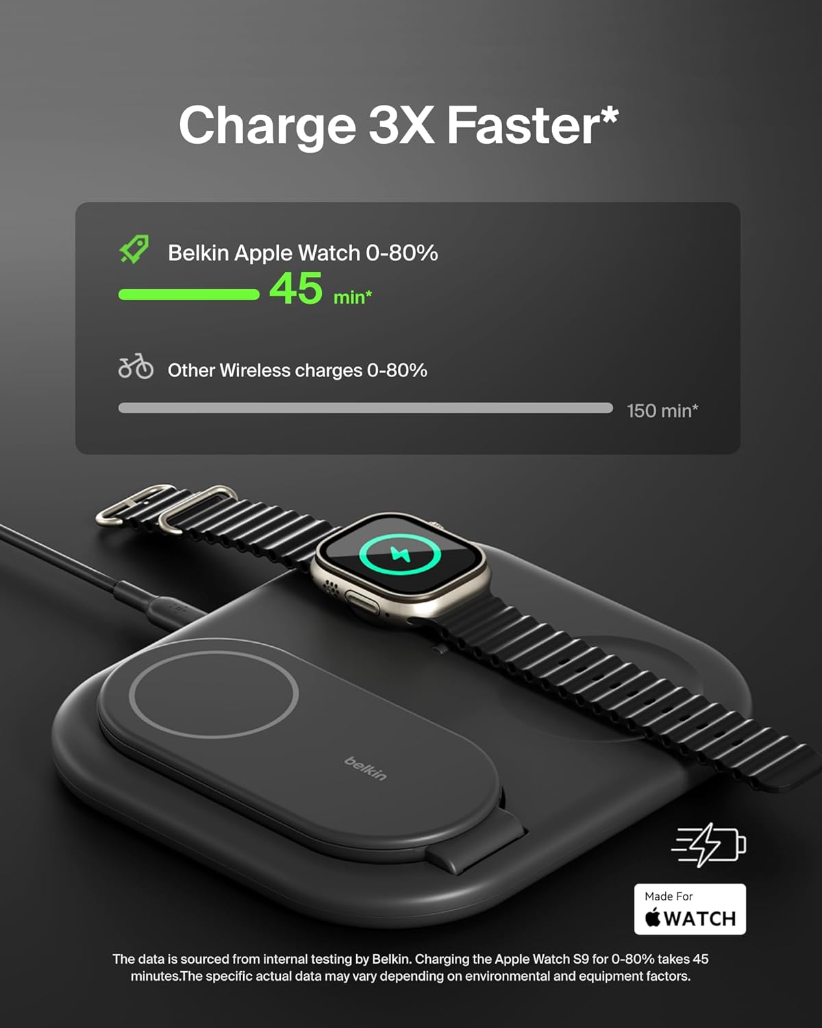 Thumbnail 2 de Belkin 3-in-1 MagSafe Charger Foldable Qi2