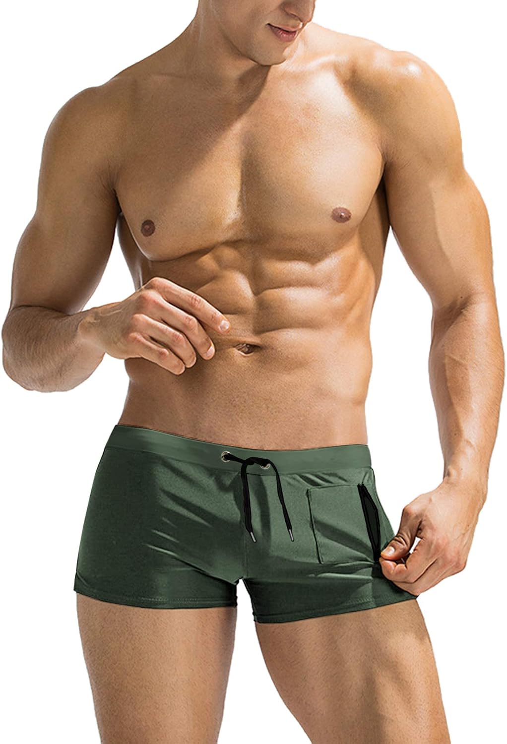 Detalle de COOFANDY Mens Swim Trunks 80% Nylon