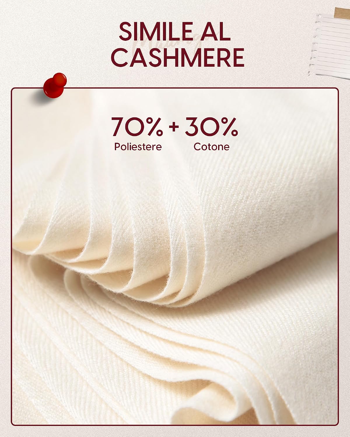 Detalle de MaaMgic Sciarpa 200×70 cm 🧣
