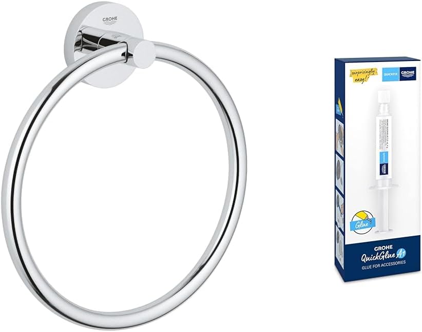 Thumbnail 4 de GROHE Start Dérouleur de Papier Toilette Mural avec Couvercle – Chrome, Fixations Cachées