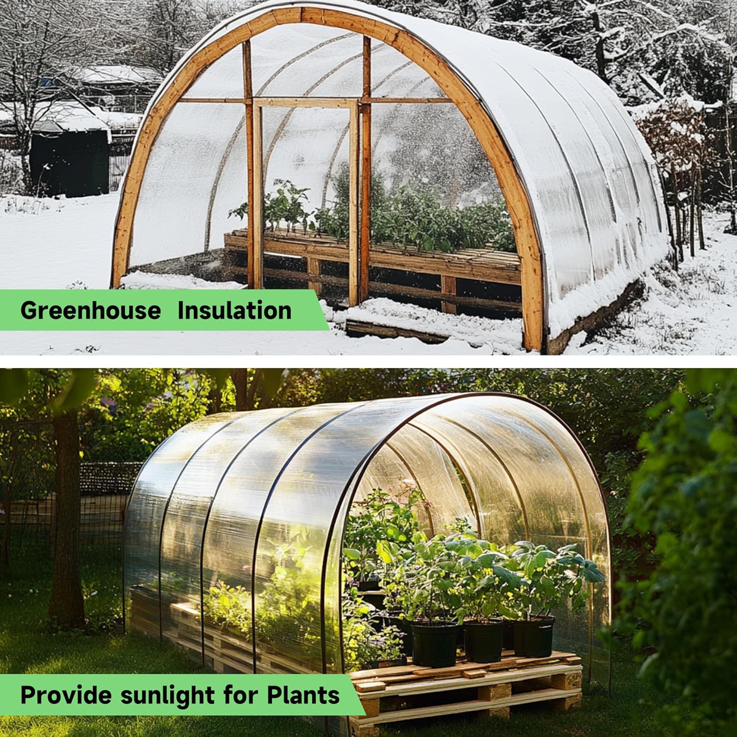 Thumbnail 5 de EASTARP 8'x16' clear vinyl tarp for greenhouse 🏕