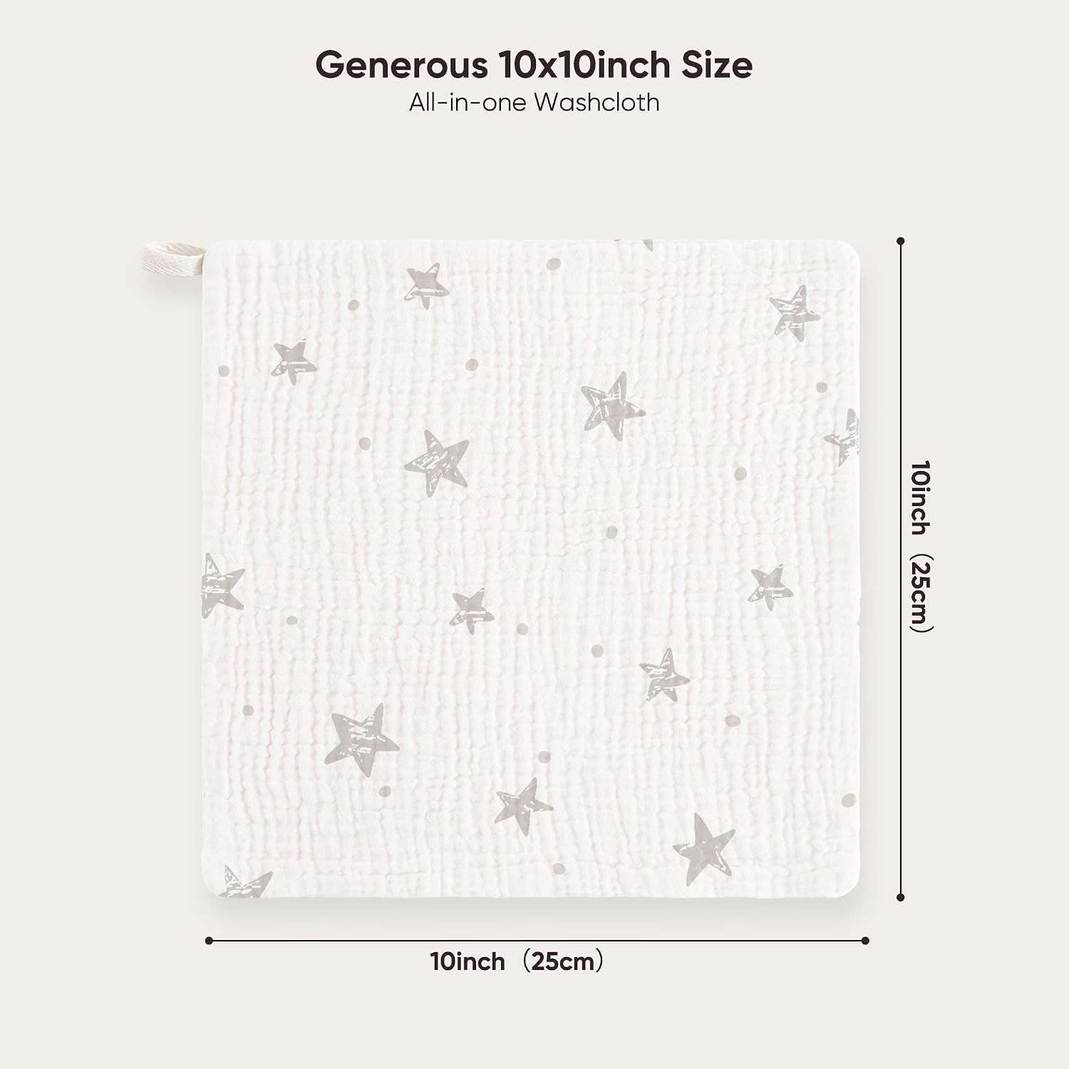 Thumbnail 4 de Bearmoss 25 x 25cm Muslin Burp Cloths