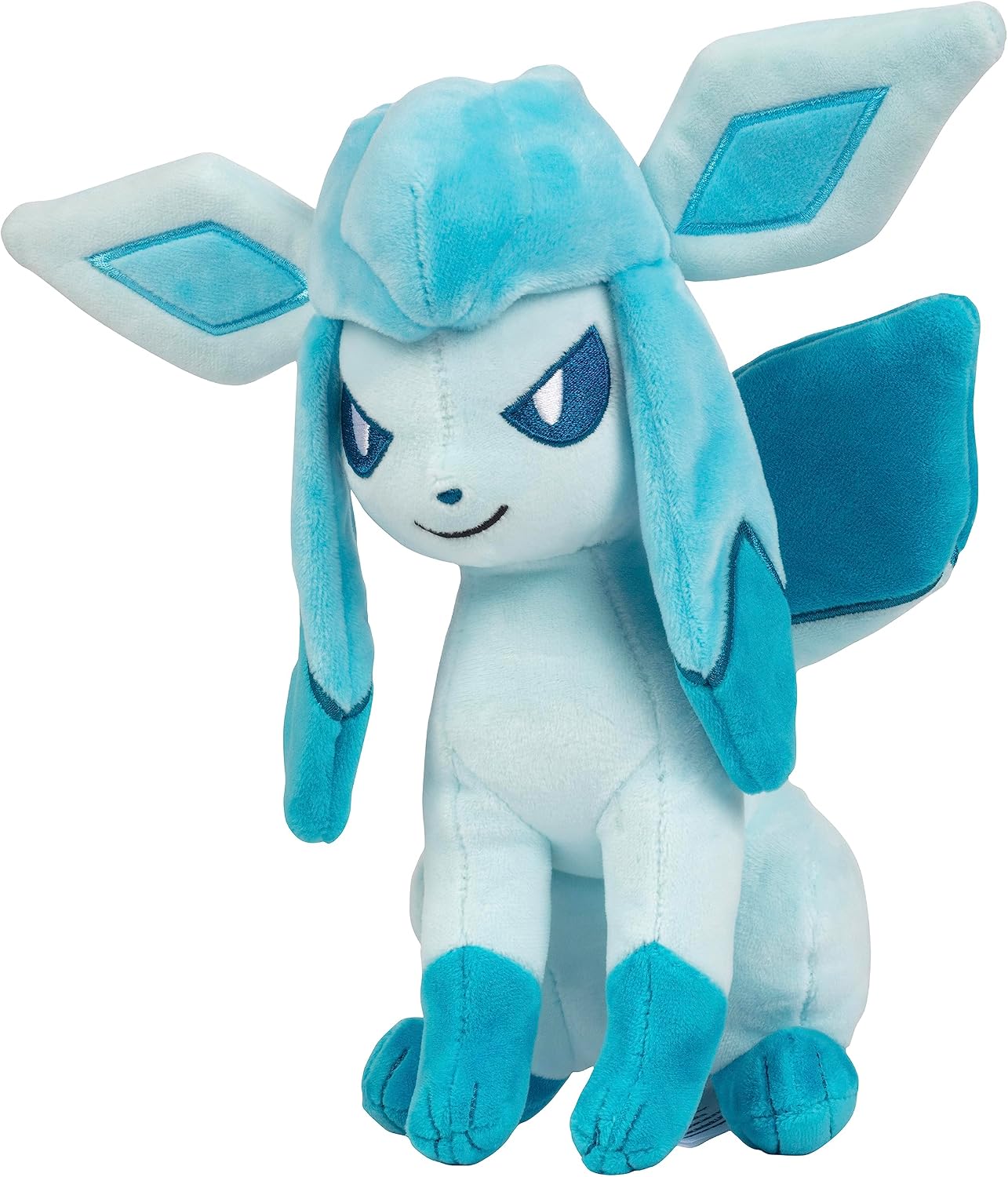 Detalle de Pokémon Glaceon plyschfigur 20 cm – polyester, officiellt licensierad