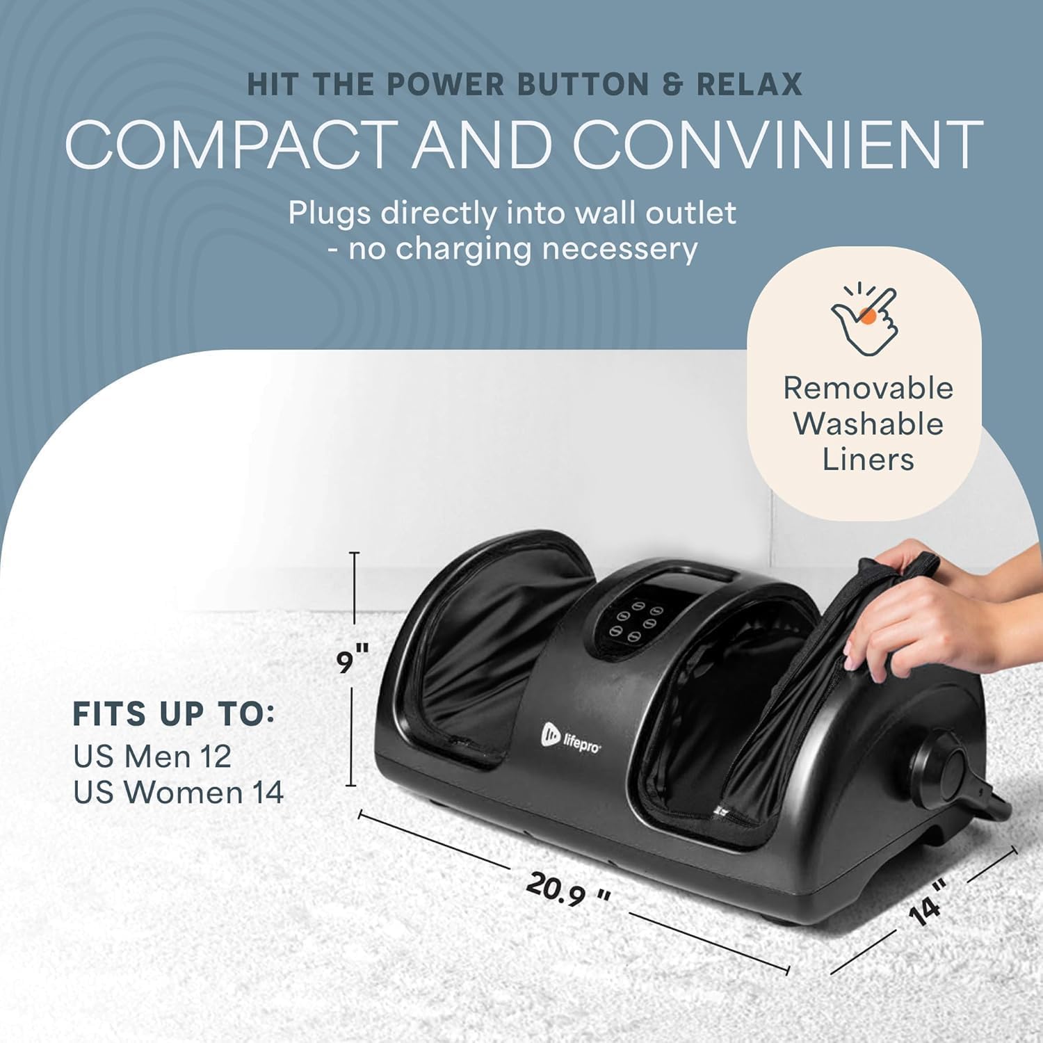 Detalle 2 de Lifepro Relaxatilt calf, forearm and foot massager