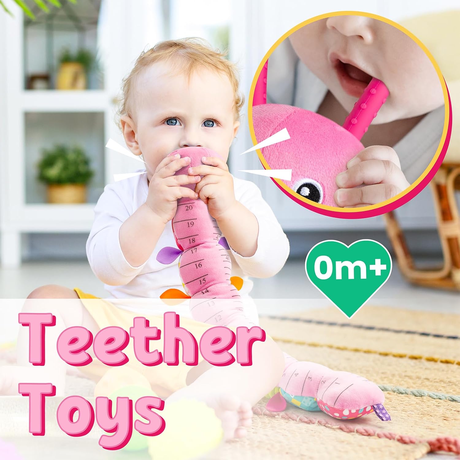 Thumbnail 5 de LightDESIRE Baby Toys Musical Caterpillar — Plush Sensory Cat Caterpillar for Tummy Time