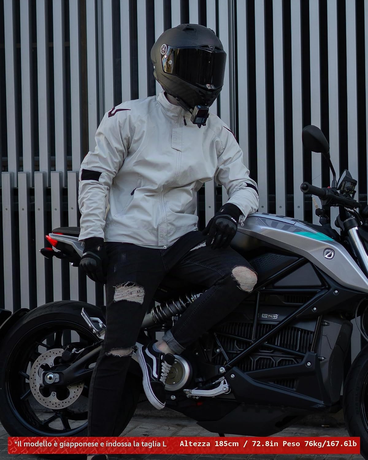 Thumbnail 2 de RIDEIRON Giacca Moto Uomo 4 Stagioni con fodera termica rimovibile e protezioni CE