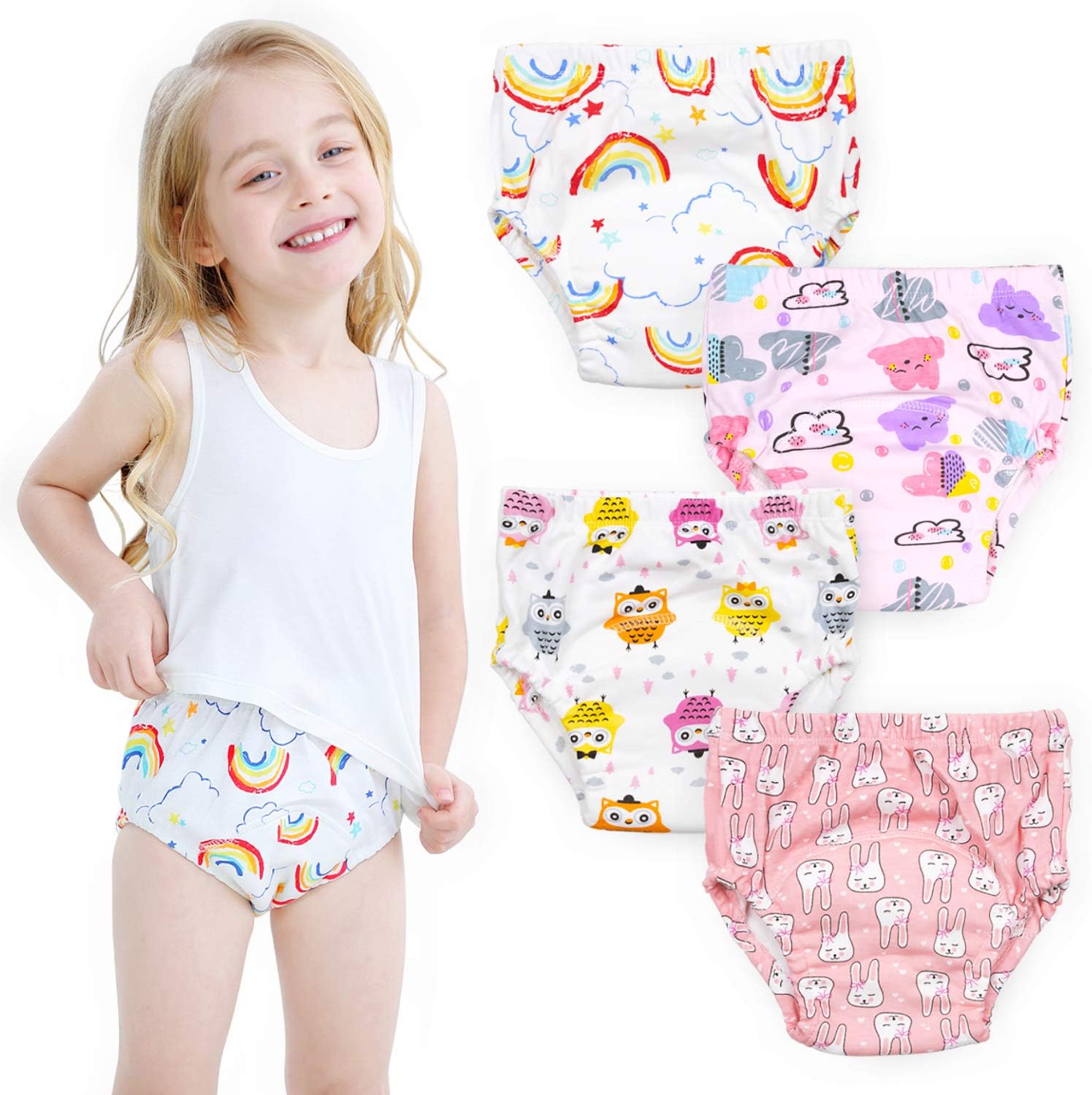 Max Shape Potty Training Pants Girls 2T–4T (4 Pack)