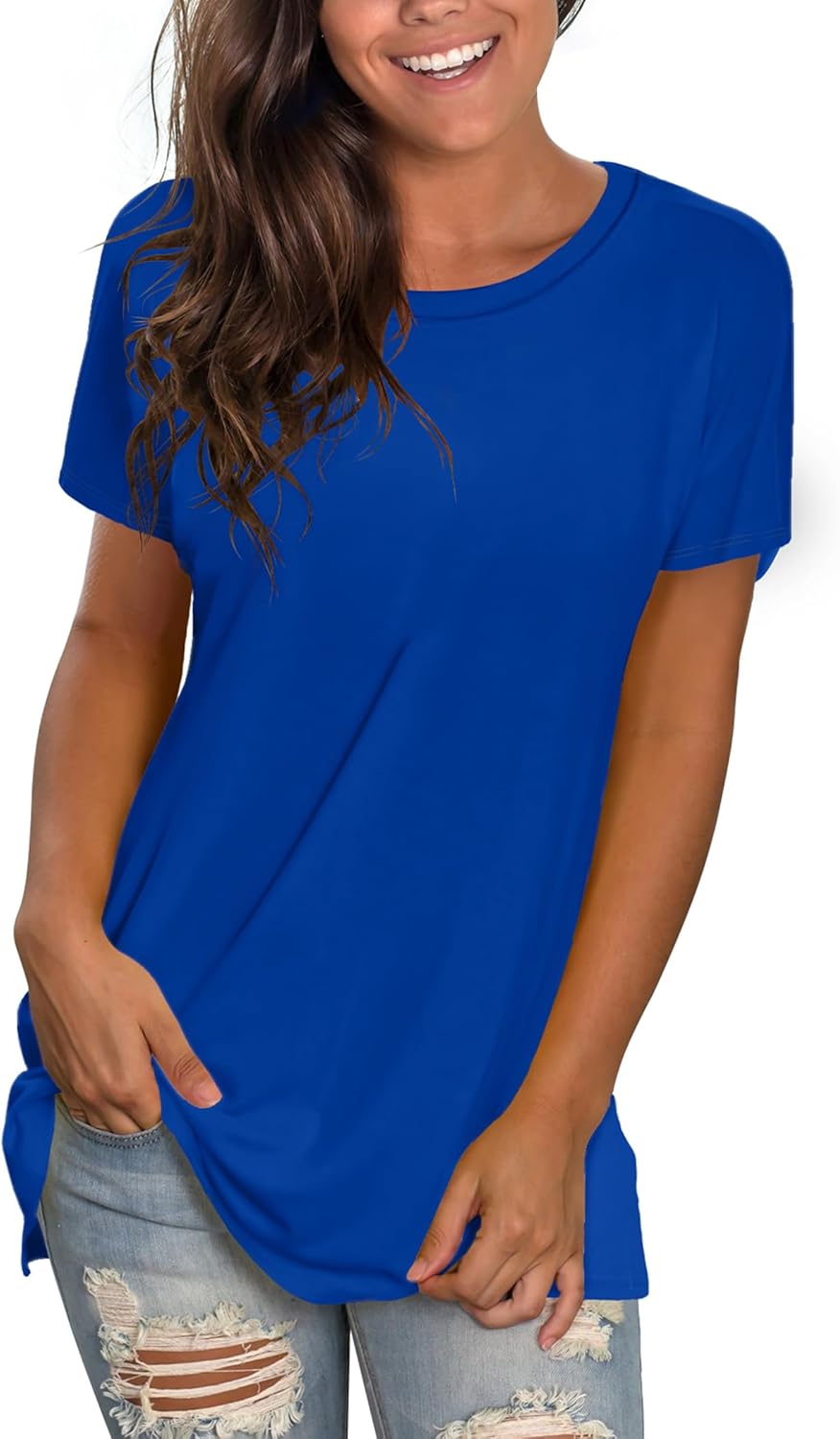 Thumbnail 4 de Saloogoe Womens Loose Fit Tshirts 1pc
