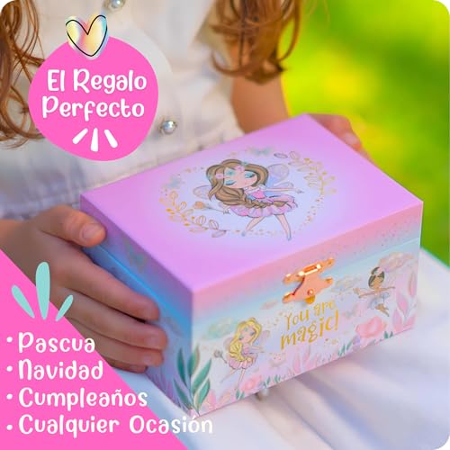 Detalle 2 de Giggle & Honey Joyero Musical de Hada 15,2 cm