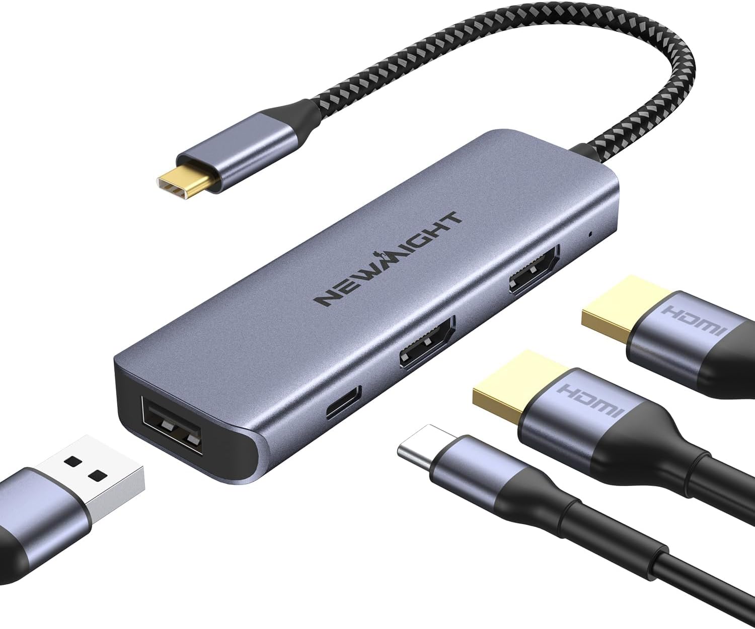 Detalle de Newmight Station d’accueil USB-C double HDMI
