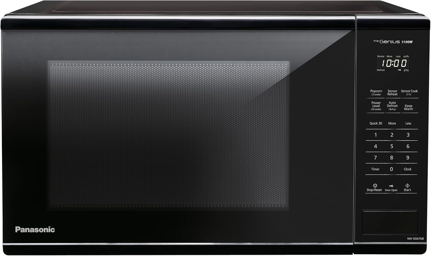 Detalle de Panasonic NNSG676BC Genius Microwave, 1.3 cu. ft., 1,100 W, Black
