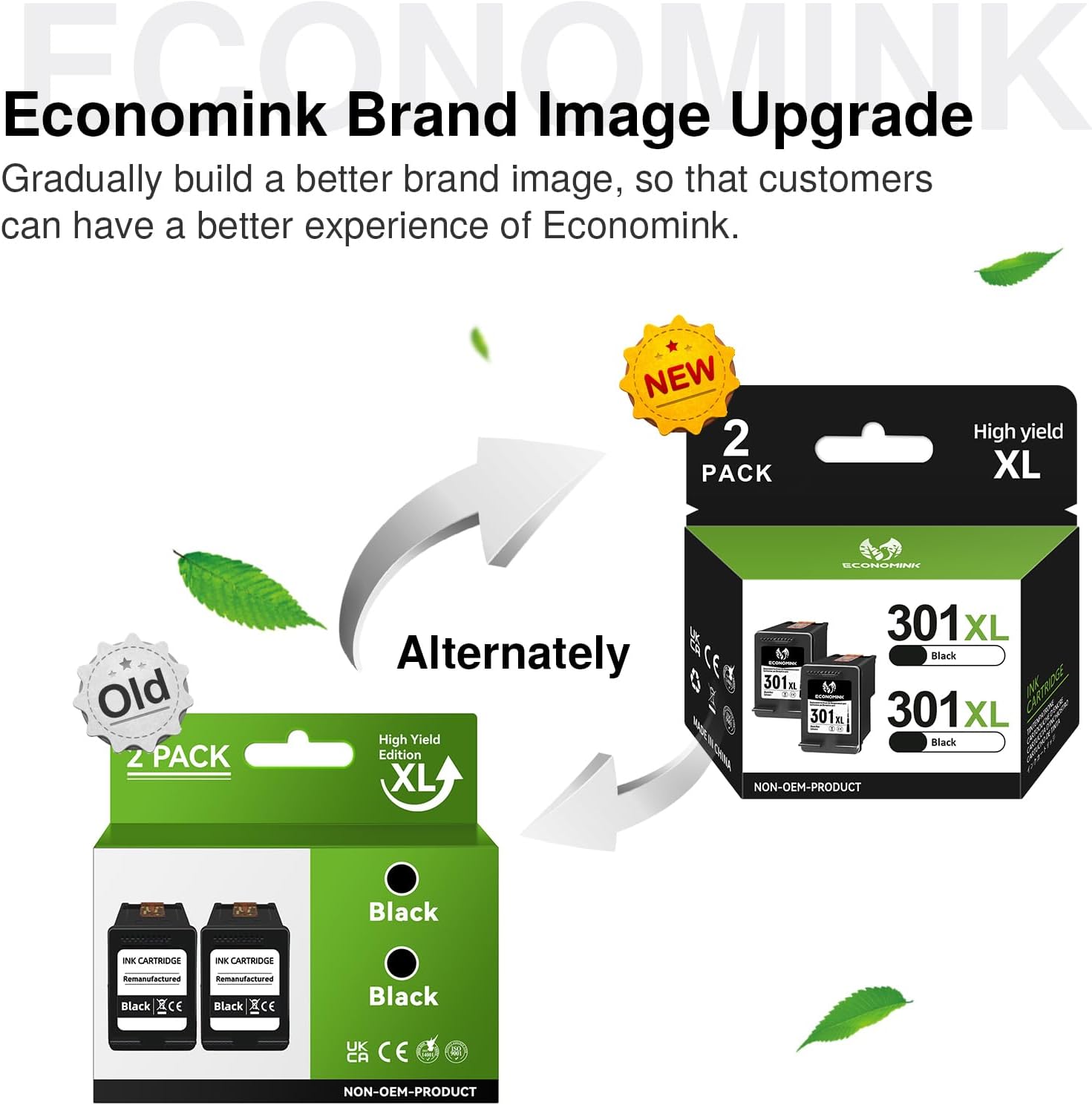 Thumbnail 4 de 301XL Black Ink Cartridges 2 Pack