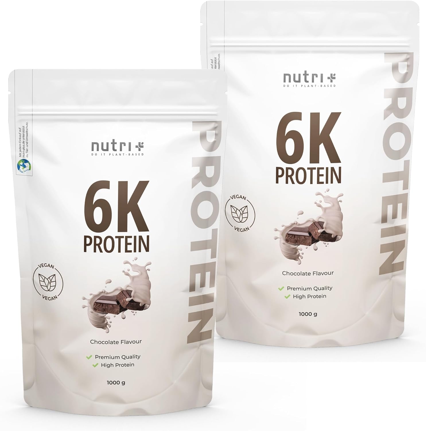 Thumbnail 6 de Nutri + Proteinshake Schokolade 1 kg Proteinpulver