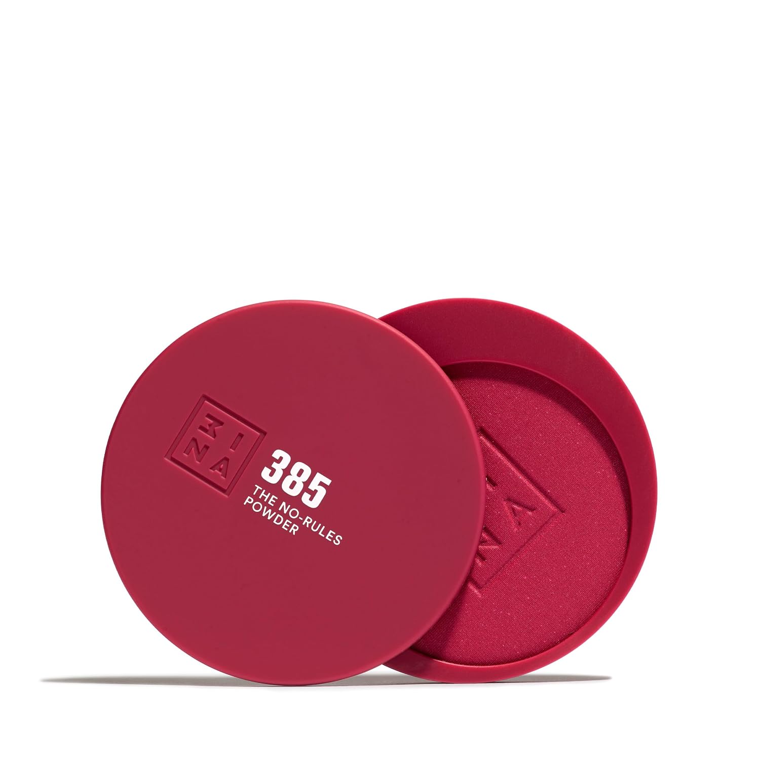 Detalle de 3INA MAKEUP The No-Rules Powder 385 Burgunderrot – 3-in-1 Kompaktpuder für Augen, Lippen und Wangen