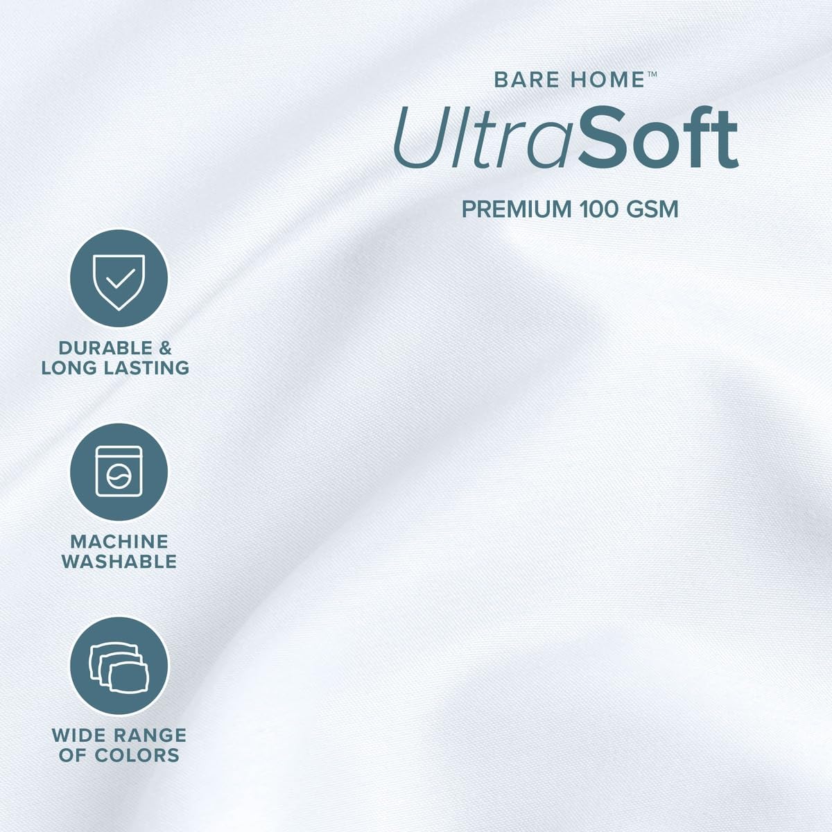 Thumbnail 2 de Bare Home Twin XL Sheet Set: 1800 Ultra-Soft Microfiber, Deep Pockets, 3-Piece Comfort