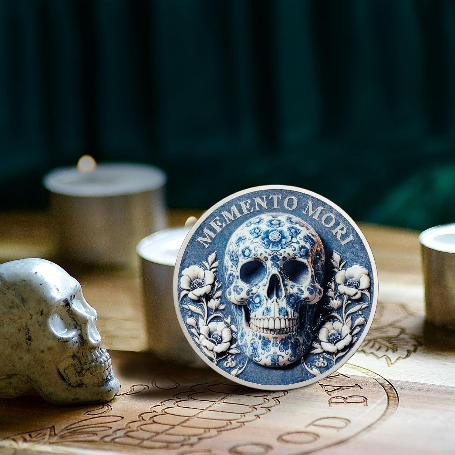 Thumbnail 6 de Memento Mori Münze Carpe Diem 1,57 Zoll