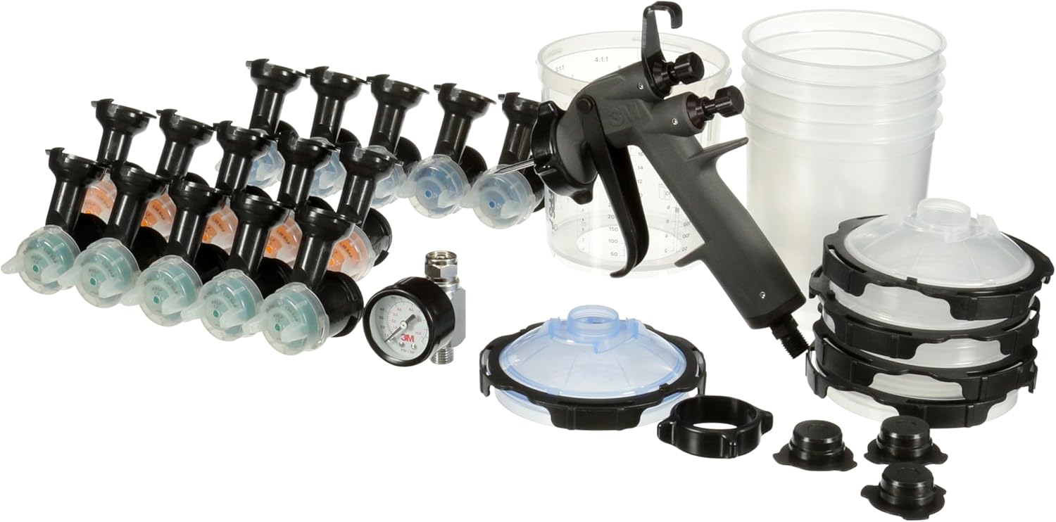 Thumbnail 2 de 3M Performance Spray Gun Starter Kit (26778) with PPS 2.0 Cup System and 15 Replaceable HVLP Heads