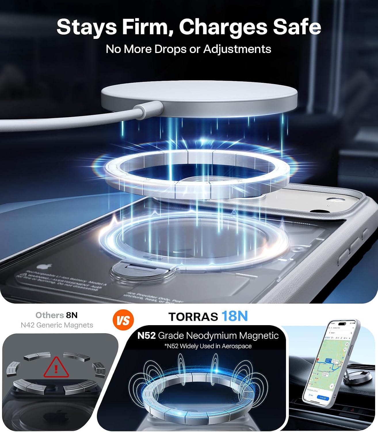 Thumbnail 4 de TORRAS Ostand Q3 Spin for iPhone 17 Pro Case with 360 Magnetic Stand