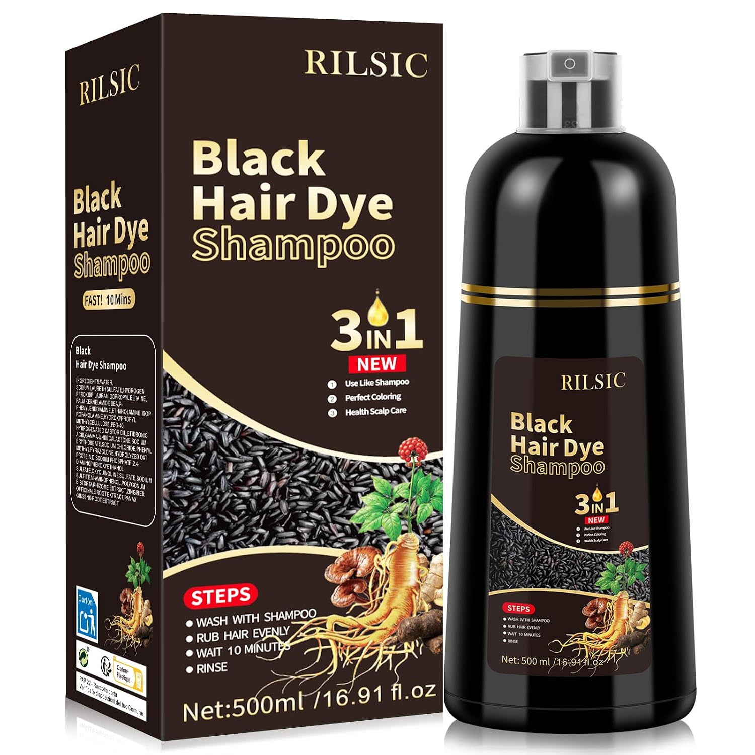 Thumbnail 6 de Haarfärbeshampoo Schwarz 500ml
