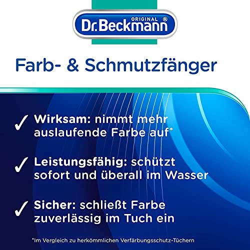 Detalle 2 de Dr. Beckmann Farb- & Schmutzfänger XXL – Verfärbungsschutz, 100 Tücher