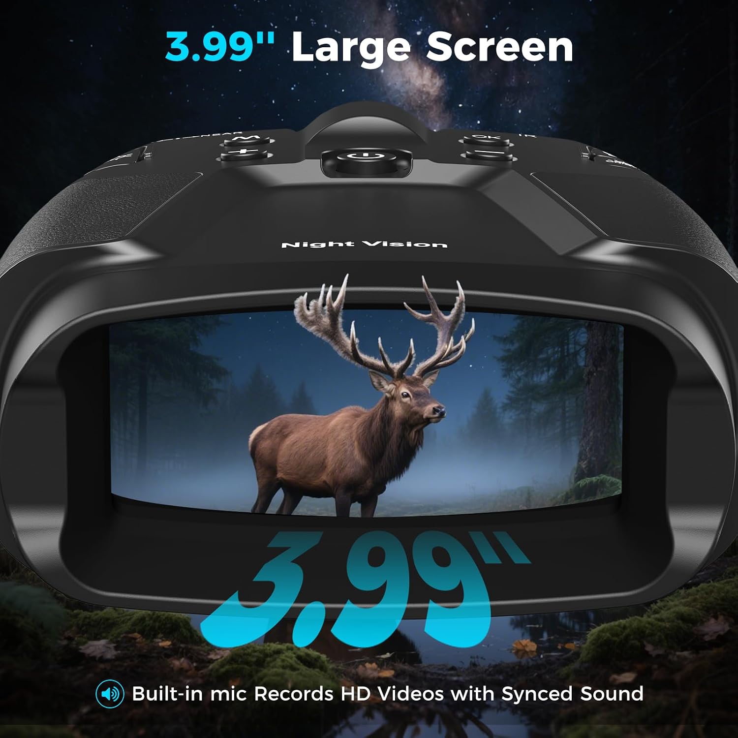 Detalle 2 de Vtiisamao Night Vision Binoculars 3.99-Inch Display