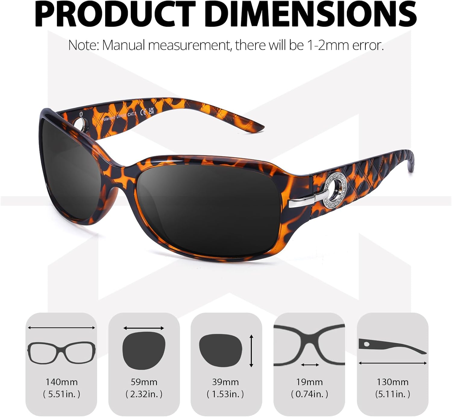 Thumbnail 2 de Myiaur polarised wraparound sunglasses for women – UV400 protection for driving and everyday fashion