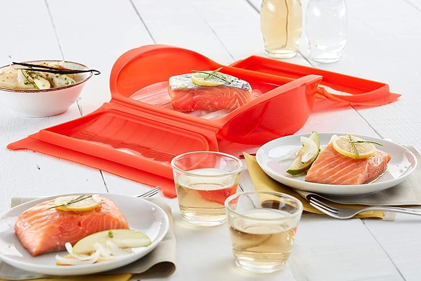 Thumbnail 2 de Lékué Estuche de Vapor Rojo 1400 ml para 3-4 personas 🍽