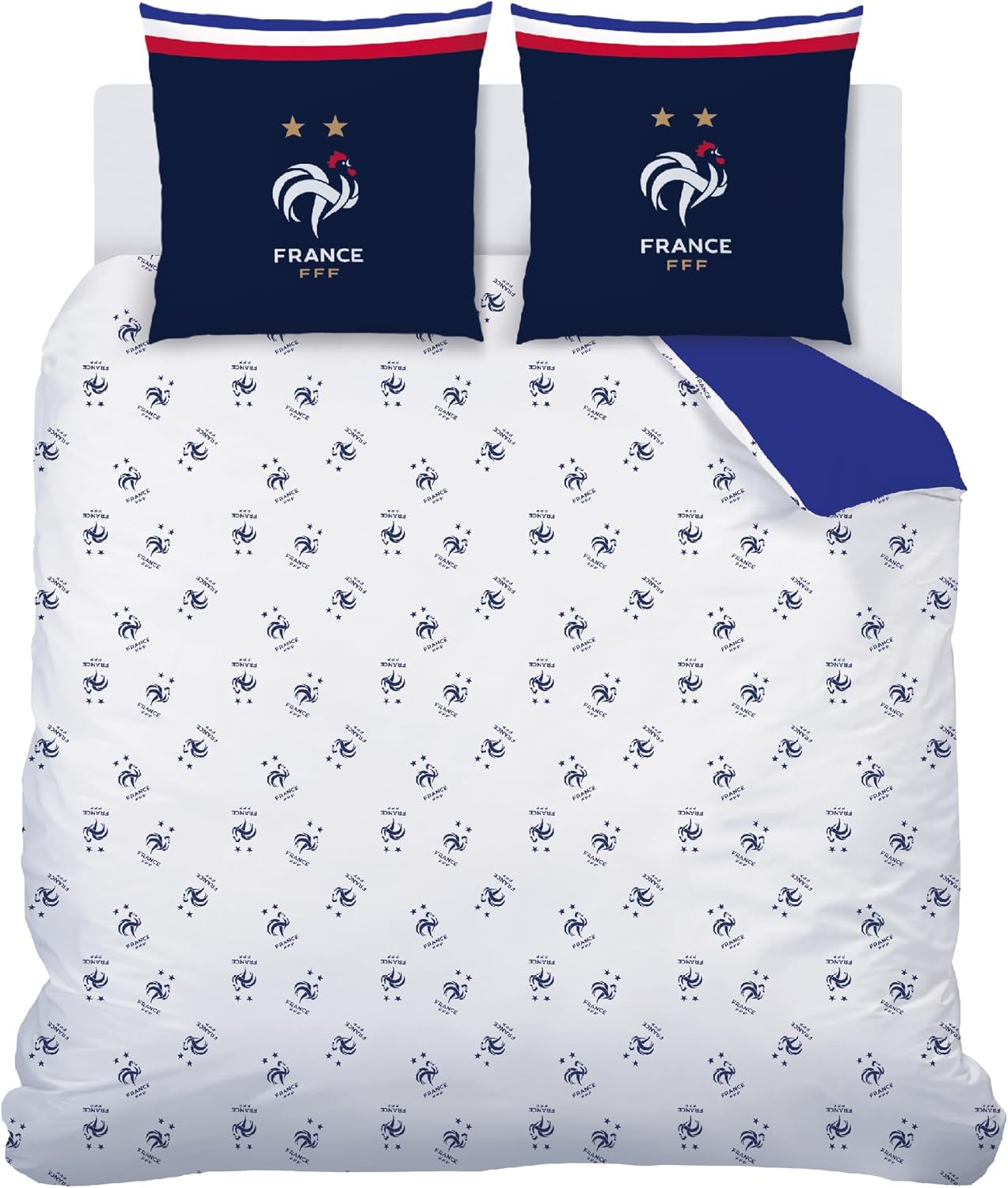 Thumbnail 5 de FFF Drapeau Parure de Lit Enfant en coton 100% – Bleu Marine, imprimé FFF et revers graphique