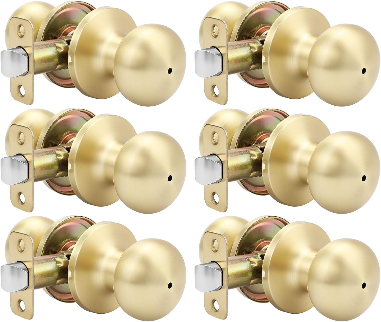 Detalle de Goldenwarm Privacy Door Knobs, 6-Pack