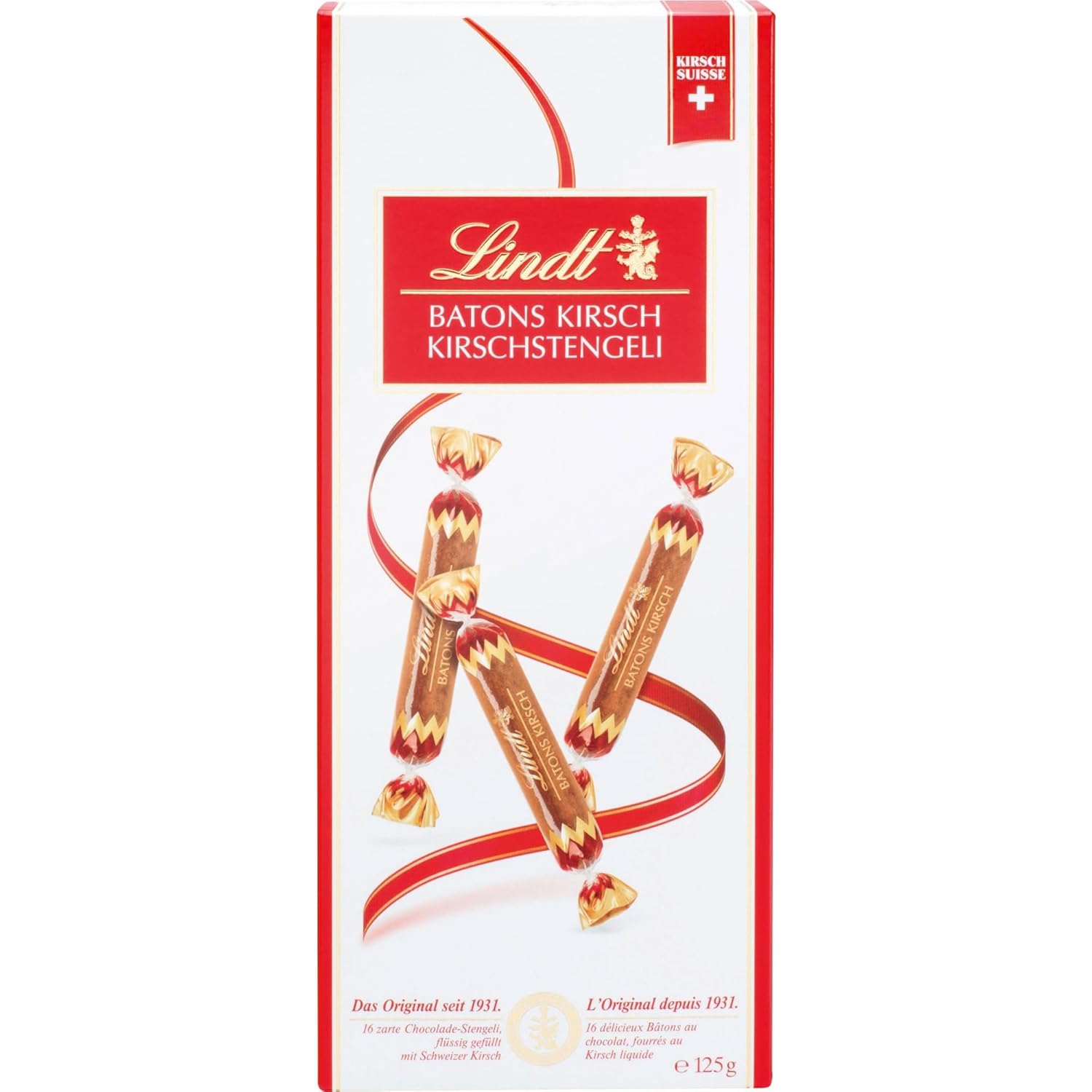 Thumbnail 4 de Lindt Batons Kirschstengeli 250 g 🍫