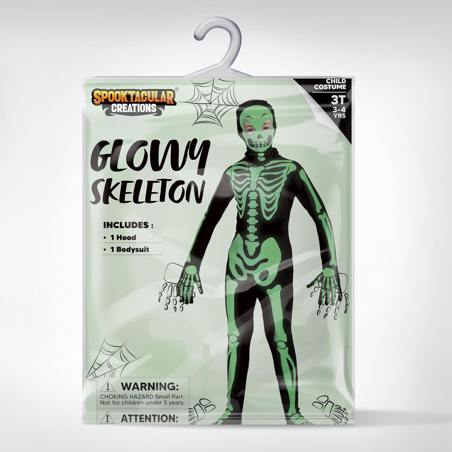 Detalle 2 de Spooktacular Creations Kids' Skeleton Costume, Polyester
