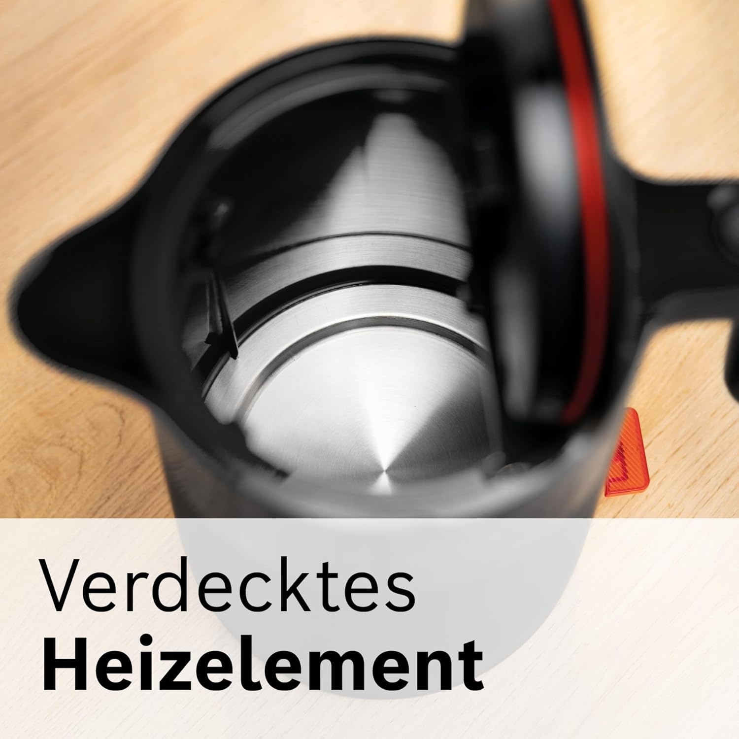 Detalle 2 de Bosch MyMoment TWK2M163 kabelloser Wasserkocher – 1,7 L, 2400 W, matt Schwarz