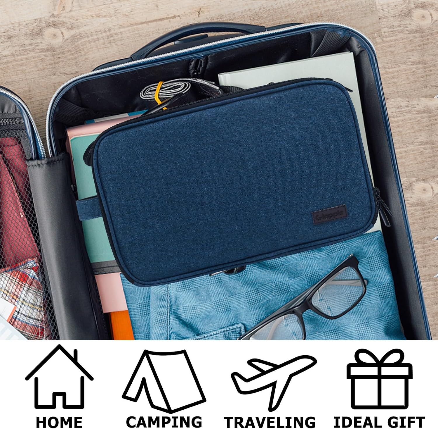 Thumbnail 6 de Gloppie Toiletry Bag Large Washbag for Travel Blue