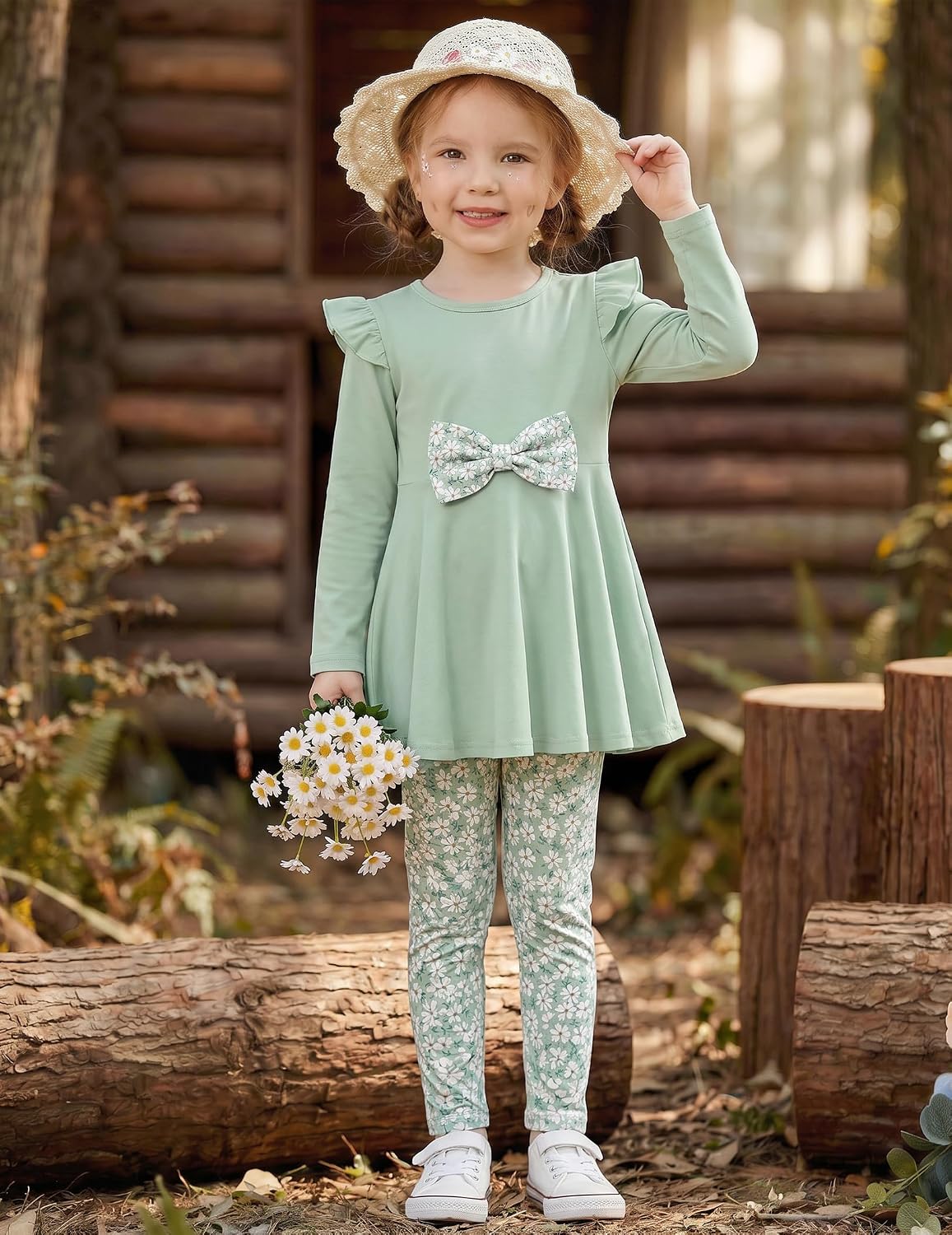 Detalle 2 de Arshiner Girls' Two-Piece Outfit Set