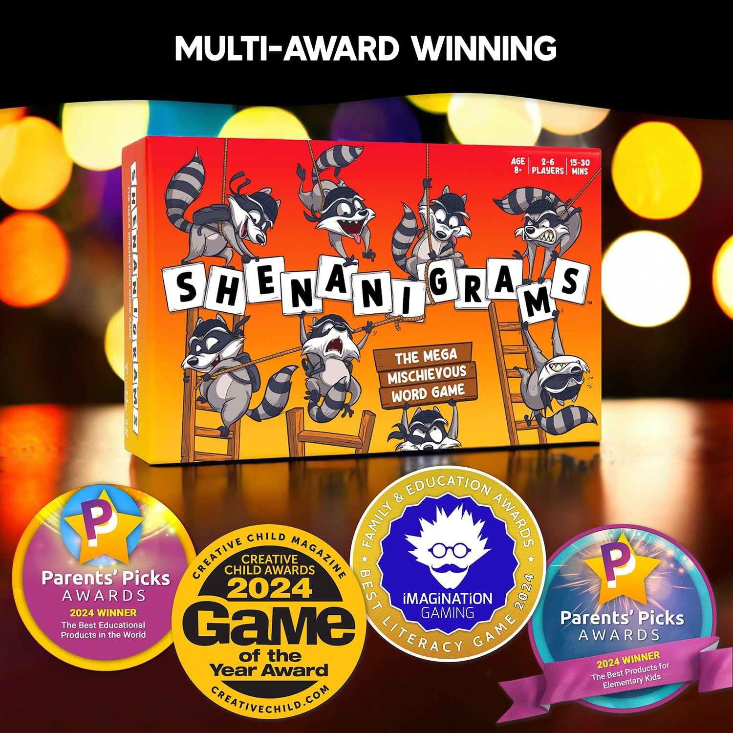 Detalle 2 de Shenanigrams Mega-Mischievous word game ๐ฒ