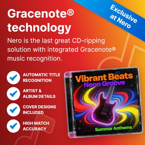 Detalle 2 de Nero CD Ripper Software — Digitize Audio CDs to MP3, FLAC, AAC, WAV on Windows
