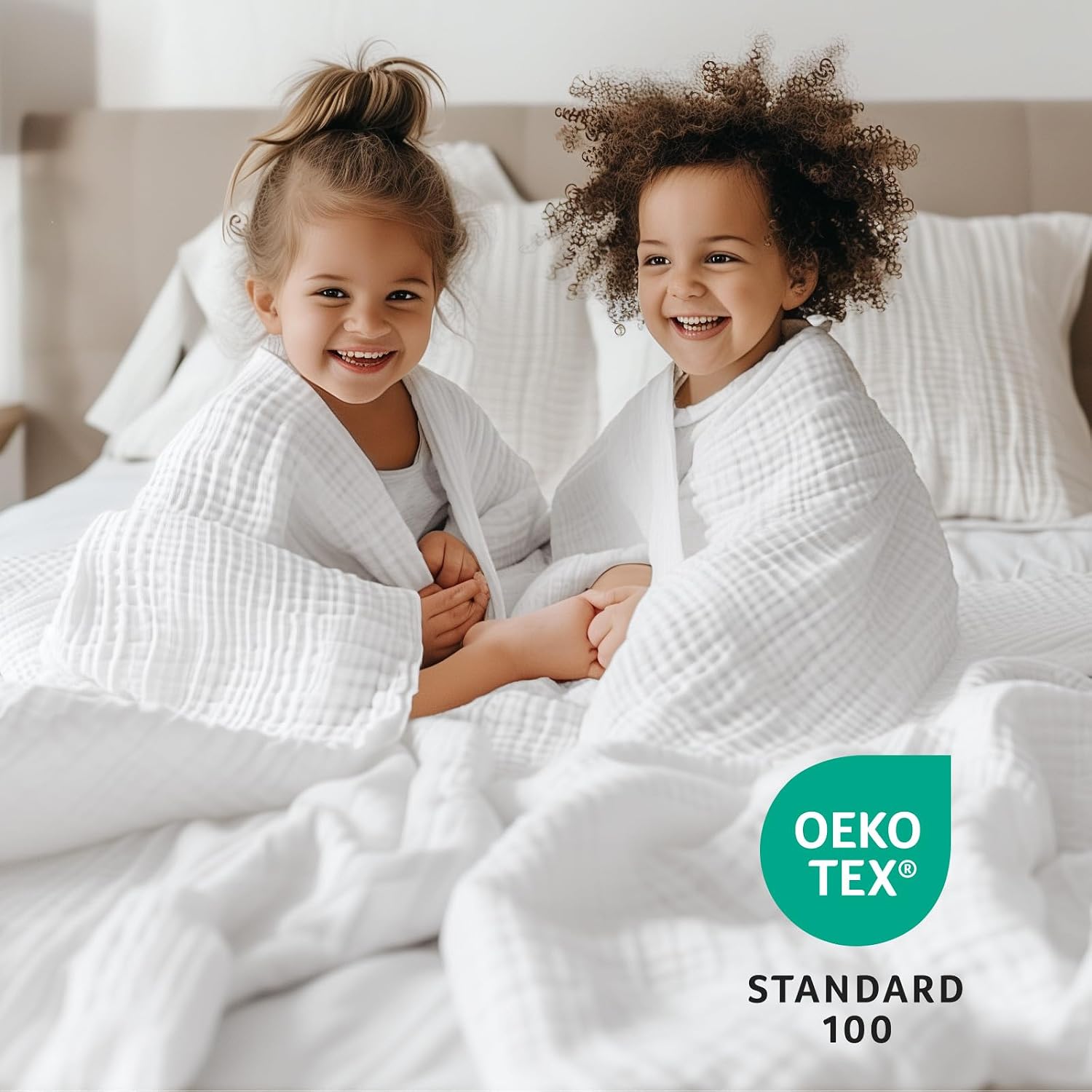 Detalle 2 de Cotton Muslin Blanket, 50 x 70