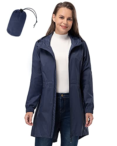 Thumbnail 6 de 33,000ft Women's Lightweight Hooded Rain Jacket – Packable Waterproof Coat
