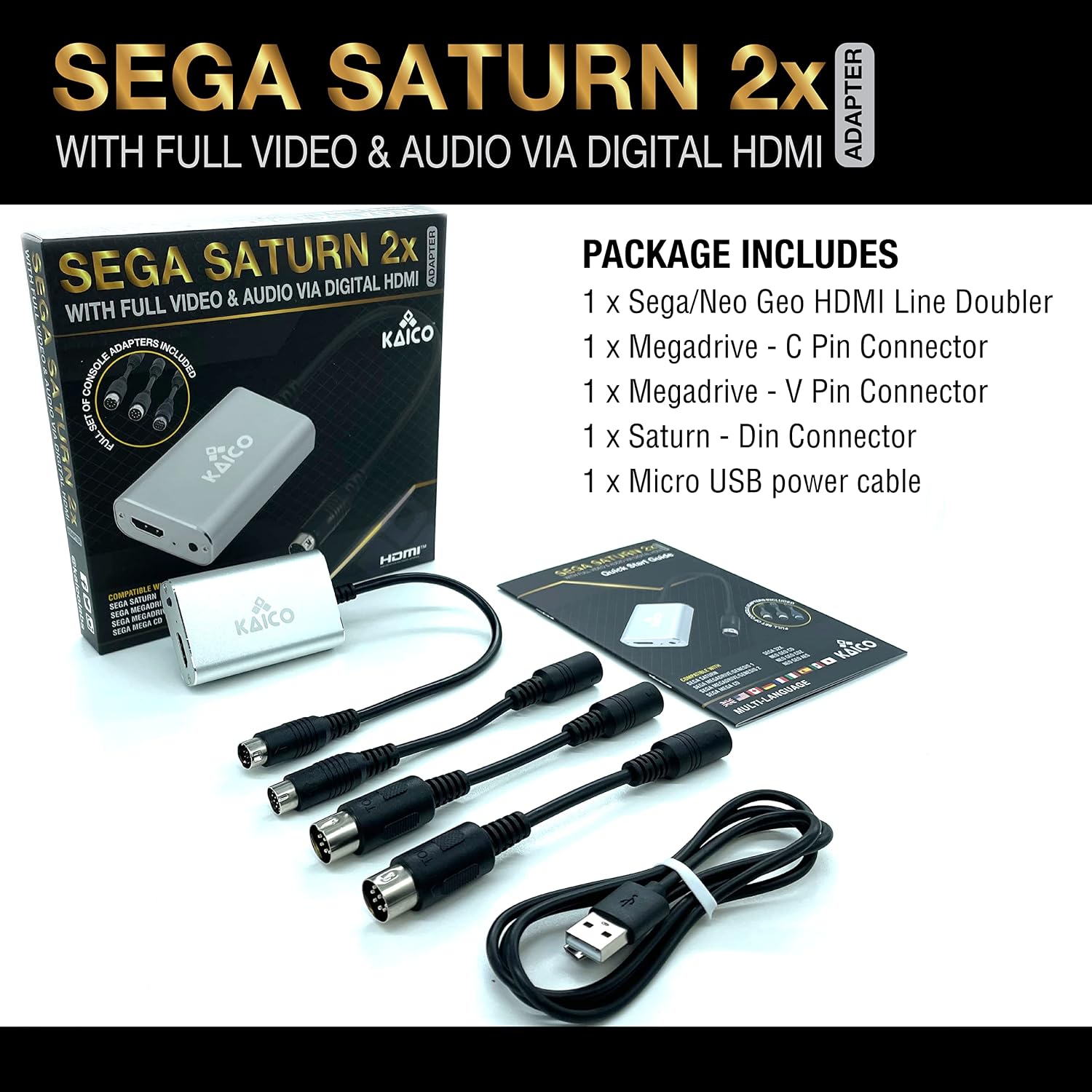 Detalle de Kaico 5060556730566 SEGA用HDMIラインダブラー RGB・コンポジット対応