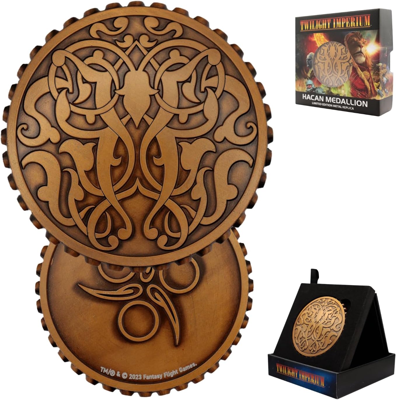 Thumbnail 1 de FaNaTtik Twilight Imperium Limited Edition metal medallion replica with art card (limited to 5000)